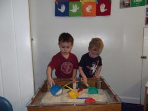 Home Sweet Home Child Care, children, learning, sandbox, sand, toddler, child care, daycare, sensory play, Chicago